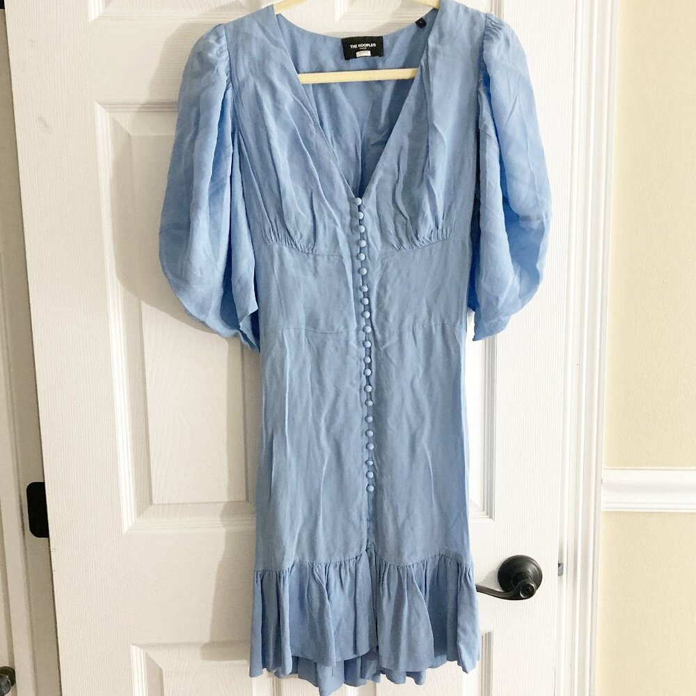 The Kooples Gathered Button Front Mini Dress Size 1 [US Size S/4]